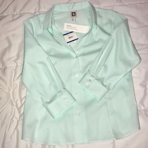 Teal Anne Klein Button Down